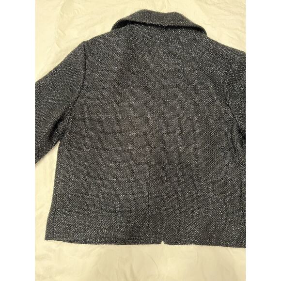 Old Navy Black Sparkly Dressy Cropped Jacket Women's Large - Picture 7 of 10